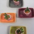 Petits rouleaux de jambon aux légumes