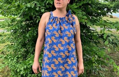 Robe Paréo - Clematisse patterns
