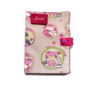 Etui Passeport pour Chats Protège Carnet de Santé Chats Rose et Violet Nom Brodé