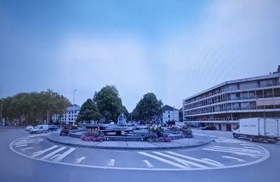 Rond-point à Tournai (Belgique)
