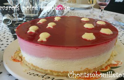 Bavarois poire framboise