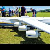 94KG GIANT ANTONOV AN-225 TURBINE RC SCALE MODEL AIRPLANE FLIGHT DEMONSTRATION