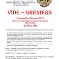 Vide greniers dimanche 28 mars 2010 - place de Rungis - 75013