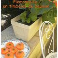 Piémontaise en timbale de saumon