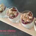 Panna cotta au citron et poêlée de quetsches