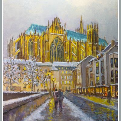 Sur le pont de la Préfecture - Metz -