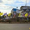 Rond-point à Kamphaeng (Thaïlande)