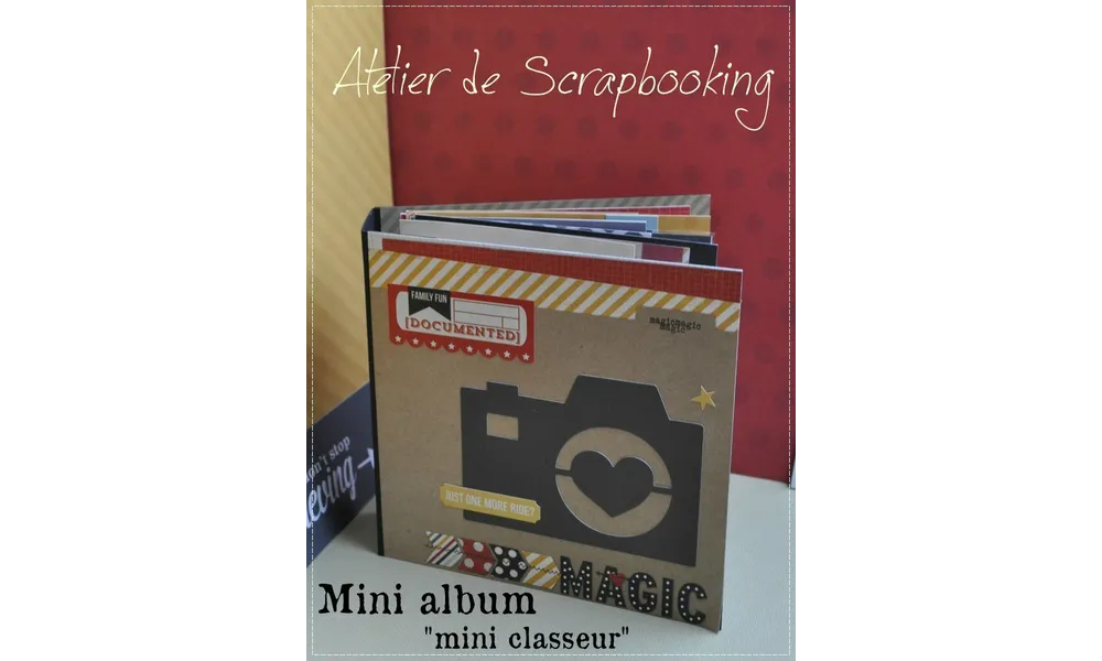 Atelier n°12 – Mini album " mini classeur"