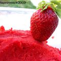 Sorbet à la fraise