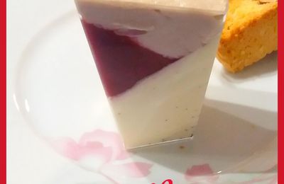 Panna cotta framboises penchée 