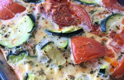 Clafoutis aux courgettes à la cancoillote 