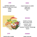 Menus des repas scolaires du 10 au 14 octobre 2011