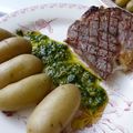 Grillade de boeuf au pesto