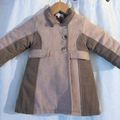 [VENDU] Magnifique manteau caban CATIMINI Atelier 18 mois vieux rose marron doublure matelassée 20 euros