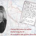 Michel Nély 72e RI les notes de son carnet