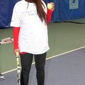 Amel au tournoi du Tennis Club de Paris pour l'asso' "Enfant Star et Match" hier