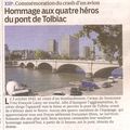 Hommage aux quatre héros du pont de Tolbiac