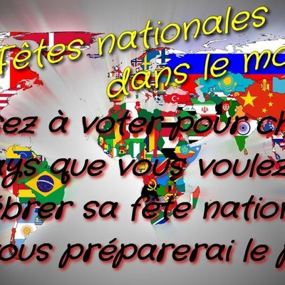 Les fêtes nationales dans le monde