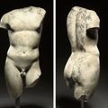 A roman marble torso of Dionysos circa 1st century A.D.