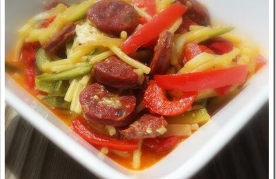 One pot pasta, saveurs d'Espagne