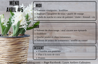 Menu Avril #5