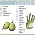 Fruits et légumes de février