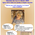Neuvaine à Notre-Dame de Lourdes (Houplin-Ancoisne) du 2 au 11 février.