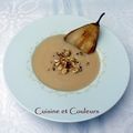 Velouté de panais, poires & noisettes