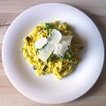 Risotto au safran et aux courgettes