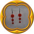 Boucles d'oreilles HALLOWEEN Orange