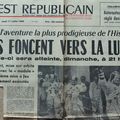 La mission Apollo XI dans l'Est Républicain du 17 juillet 1969