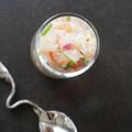 CEVICHE de Cabillaud au Pamplemousse