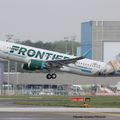 Aéroport: Toulouse-Blagnac(TLS-LFBO): Frontier Airlines: Airbus A320-214(WL): N233FR: F-WWIF: MSN:7095. NEW LIVERY FOR FRONTIER