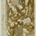 Sir Peter Paul Rubens (Siegen 1577 - 1640 Antwerp), Anatomical studies of three male figures 