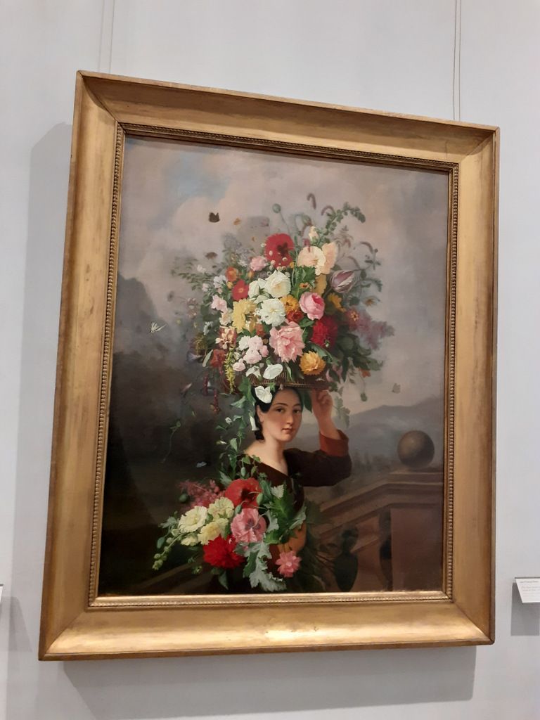 m31Jeune fille portant des fleurs 1837 Simon Saint-Jean