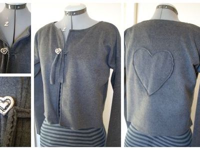 Mon gilet accroche-coeurs"