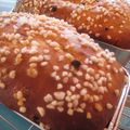 Brioche aux pépites de chocolat et tag petit déjeuner