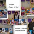 Photo souvenir marché de Noel Amberieux d'azergues 30 novembre 2014