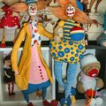le couple de Clown d'après la designer russe Natalia Anpilova 