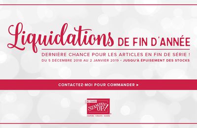 Liquidations de fin d'année !