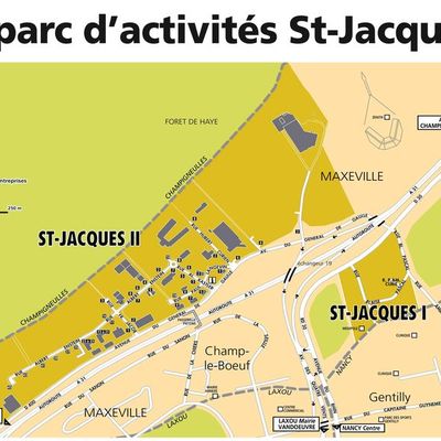 Un projet de signalisation de parc d'activités : St Jacques 2 à Maxéville