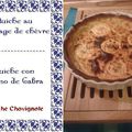 Quiche crottins de chèvre