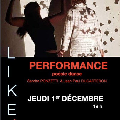 DAHSER, DANSEZ, PENSEZ-Y! au LIKES (NICE), jeudi 1er décembre