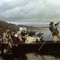 Le général DE LESCURE blessé, passe LA LOIRE A SAINT-FLORENT par GIRARDET
