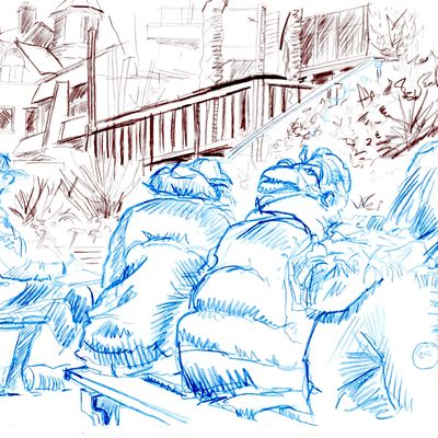 Le chemin de la mer et la petite rade