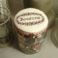 Kit verrine à boutons brodée 