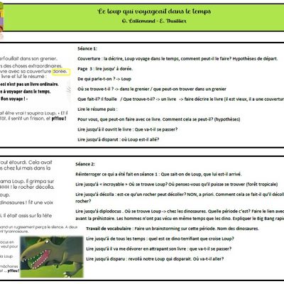 Lecture pas à pas : Loup qui voyageait dans le temps