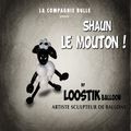 SCULPTEUR BALLONS EN CHARENTE AVEC SHAUN LE MOUTON