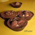 Coupelles double choco-pâte d'amande