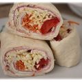 Wraps fromage carottes jambon